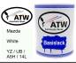 Preview: Mazda, White, YZ / UB / A5H / 14L: 1L Lackdose, von ATW Autoteile West.